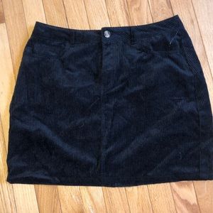 Black Curduroy Skirt (NEVER WORN)
